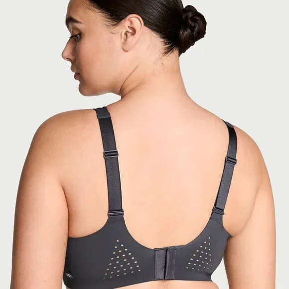 NWOT VICTORIA'S SECRET VSX Featherweight Max™ Sports Bra Gray Grey 32DDD / 32F - Picture 2 of 9